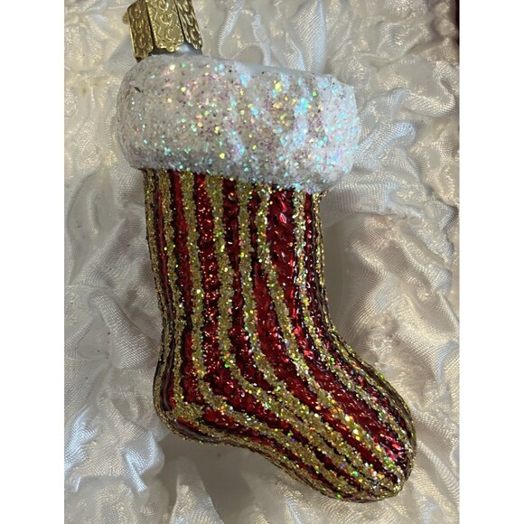 Child's First Christmas Ornament Collection Set of 6 New Blown Glass in Box OWC - Picture 9 of 16